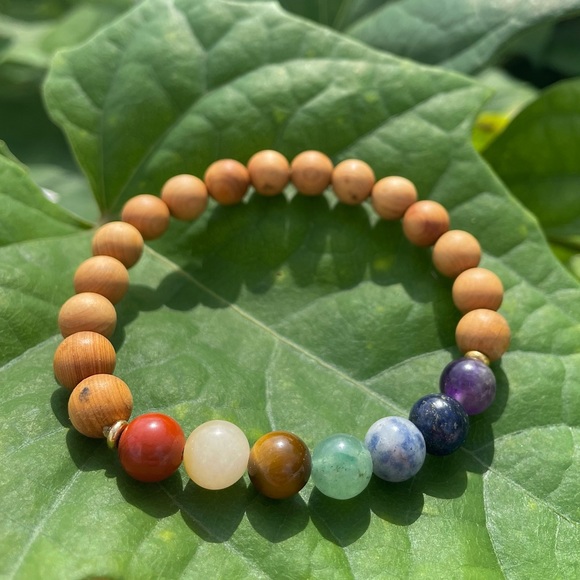 Chakra Bracelet, Crystal Jewelry, Aromatherapy, Spiritual Jewelry - Picture 1 of 1